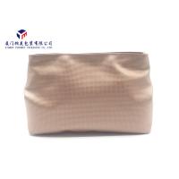 Buy cheap Flesh Colored Womens Leather Makeup Bag Special Design Makes More Attractive product