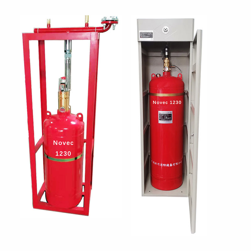 Effective NOVEC 1230 Fire Suppression System Red Color