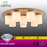 Buy cheap Round glass shade OAK wood ceiling light with remote controller made in Zhongshan China from wholesalers