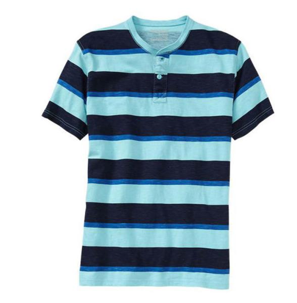 Buy cheap custom mens strip rugby button t shirt from wholesalers