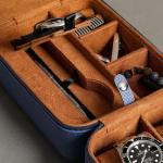 ROTHWELL 5 Watch Travel Case Storage Organizer for 5 Watches | Tough Portable