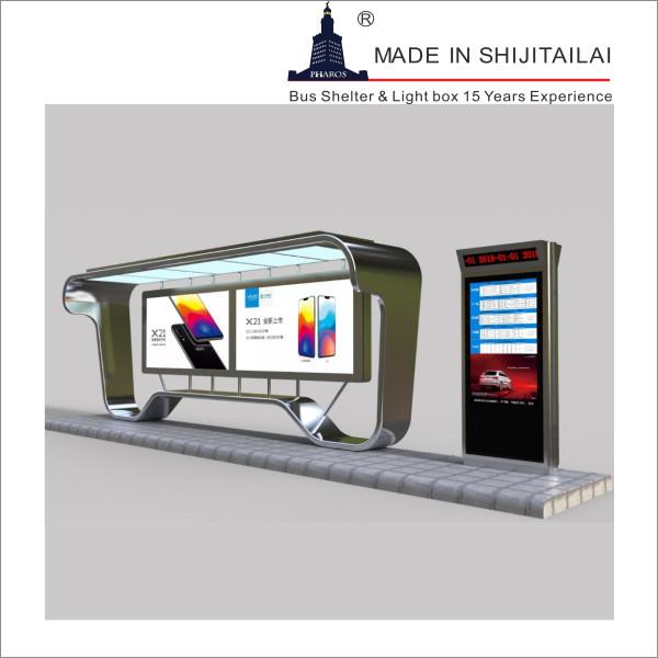 Buy cheap Outdoor Waiting 60degrees T8 Smart Bus Shelter from wholesalers