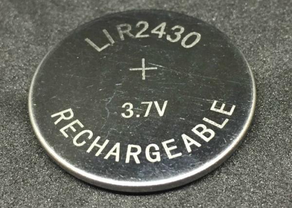Buy cheap Energy Saving Li Ion Coin Cell 60mAh LIR2430 Lithium Ion Button Battery from wholesalers