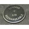 Buy cheap Energy Saving Li Ion Coin Cell 60mAh LIR2430 Lithium Ion Button Battery from wholesalers