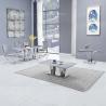 Buy cheap OEM Italian Living Room Furniture 36inch Stainless Steel Marble Dining Table from wholesalers