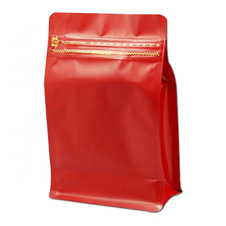 Customized Size Aluminum Foil Stand up Zipper Pouch Coffee Bags with Valve