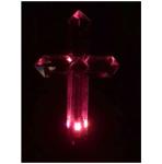 Color Changing Waterproof 7.5" Solar Cross Garden Stake