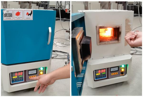 Buy cheap 1400 Degree Silicon Carbide Rod Laboratory Muffle Furnace Price Blue White Color from wholesalers