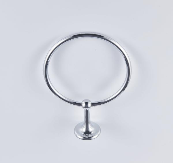 Buy cheap Bathroom Brass Ring Towel Holder Easy Install Wall Mount Accessory from wholesalers