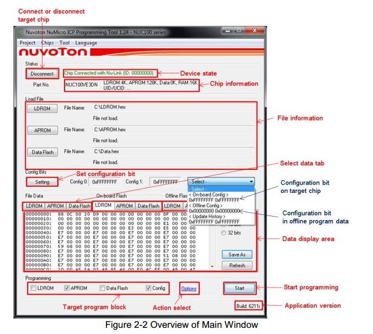 NuMicro programmer Nu-Link Nu Link Nuvoton ICP emulator downloader support