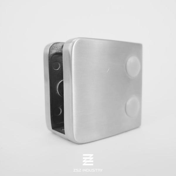 Buy cheap Stainless Steel 55mm X 55mm Glass Railing Clamps Flat Mounting Easy Installation from wholesalers