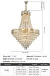 Luxury Crystal Chandelier For Living Room Large Design Lobby Hainging Lamp(WH-CY