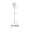 Buy cheap Loop And Die Cast Hook Steel Wire Rope Sling 2000mm Length YW86543 from wholesalers