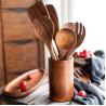 Buy cheap Acacia Teak Wooden Kitchen Utensil Set In Stock Kitchen Cooking Tool Custom Logo from wholesalers