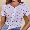 Buy cheap OEM Women'S Clothing Spring And Summer INS Button Exposed Navel Short from wholesalers