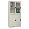 Buy cheap Sliding Door Steel Filing 1850*850*400 Light Grey RAL7035 Knock Down Steel Stationery Cupboard from wholesalers