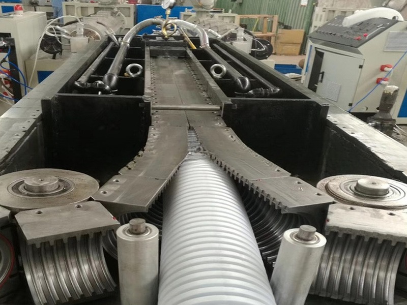 High Standard PVC Single Wall Corrugated Pipe Extruder Machine