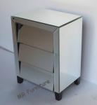 Cant Three Drawers Mirror Night Stand Cabinet Table for Bedroom Furniture