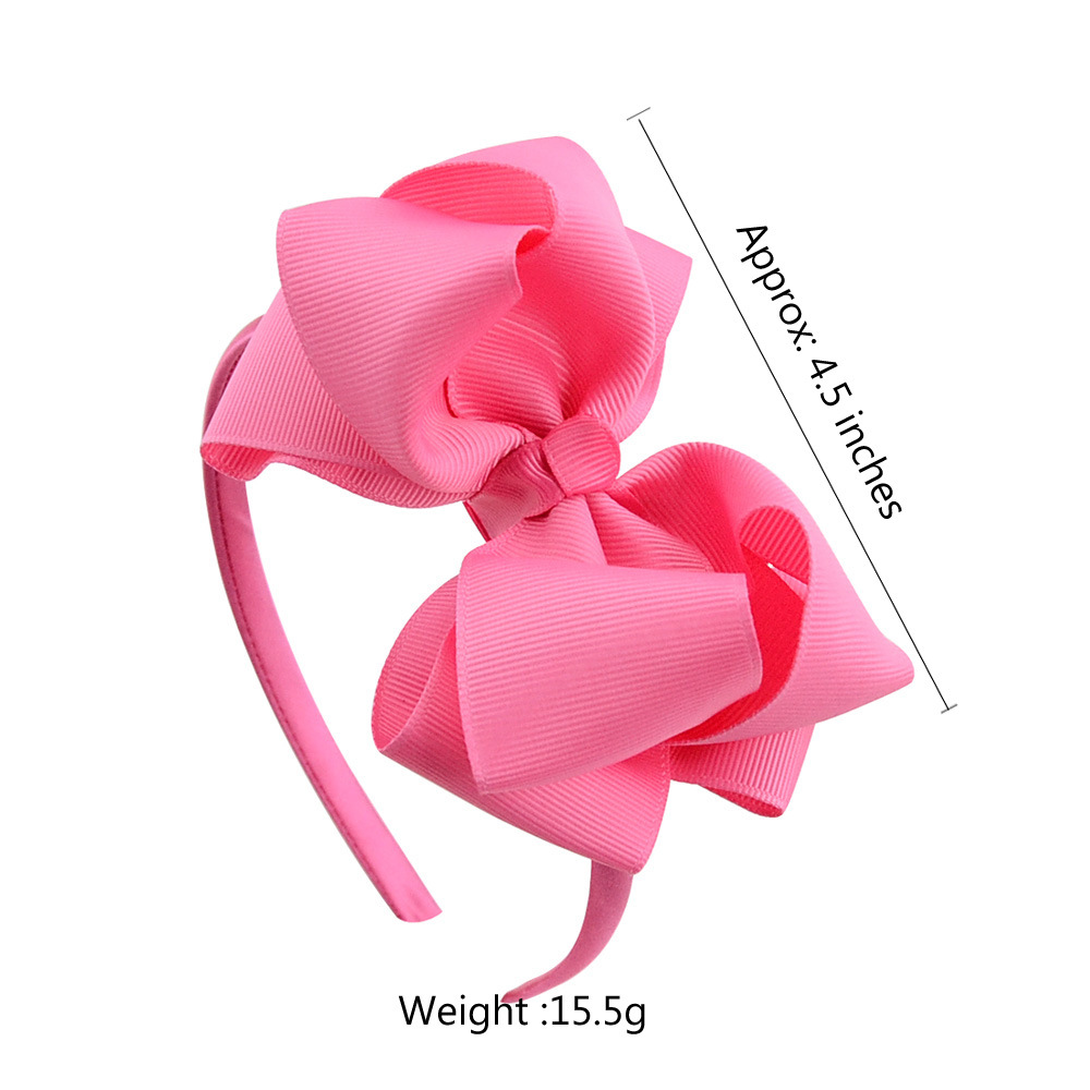 4.5inch Double Ribbon Hair Bows Diy Kids Baby Hair Bow Clips Kids