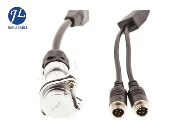 Buy cheap CCTV DVR Dual Camera Extension Cable For Cars 7PIN Trucks to Trailers Caravans from wholesalers