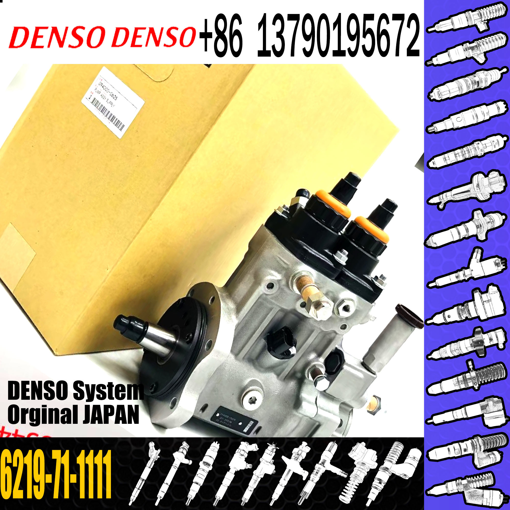 Brand New 094000-0621 fuel injection pump 094000-0621 6219711110 6219-71-1110 for KOMATSU SAA12VD140E-3C Engine