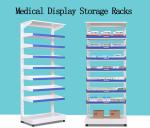Medical Show Metal Sheet Storage Rack , Hospital Pharmacy Drugstore / Grocery