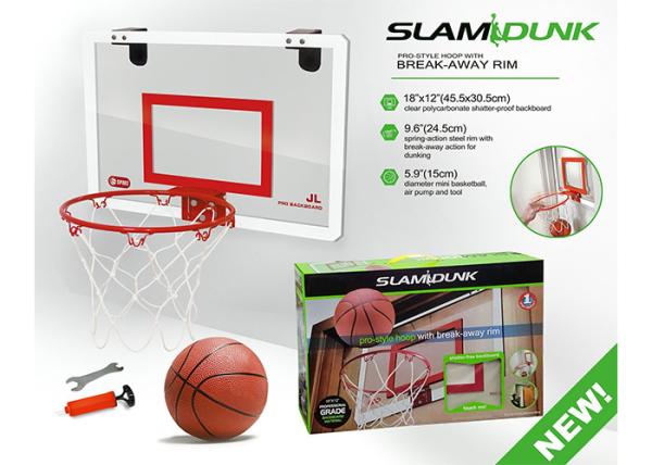 Buy cheap 16 " Basketball Hoop Set Adjustable Children's Play Toys W / Breakaway Steel Rim Pump from wholesalers