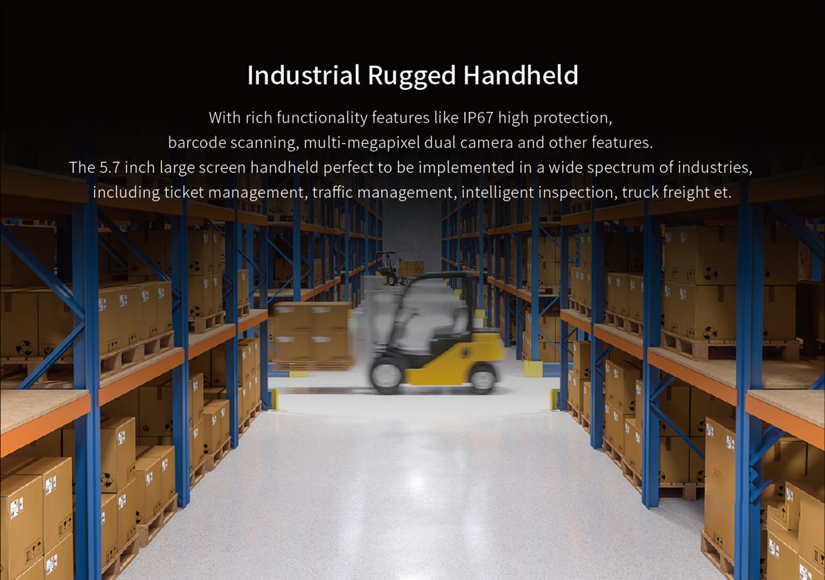 Handheld Industrial Scanner 5000mAh Battery 12 Hours Life Built-in NFC Android 4G PDA