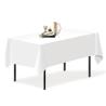 Buy cheap 54" 108" Patry Square PEVA Fancy Plastic White Disposable Table Cloths Covers from wholesalers