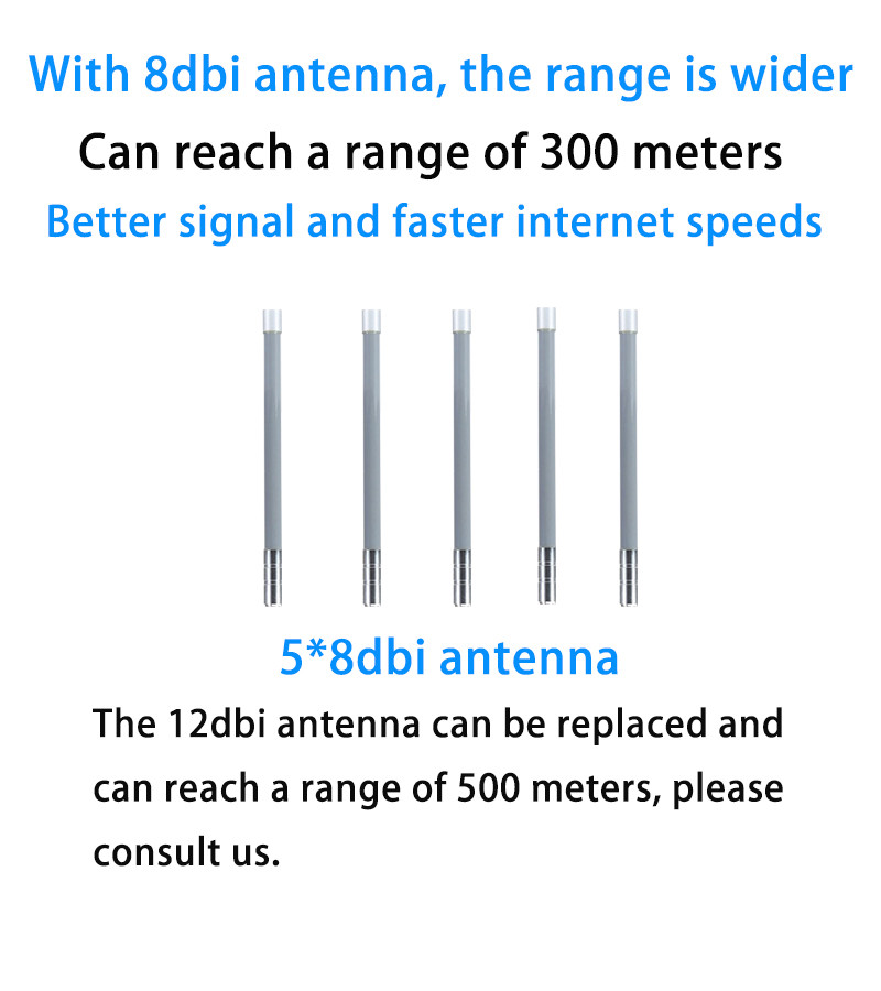 1200Mbps 5G Outdoor Router Chip MT7621 48V PoE Power supply