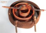Copper or Copper Nickel Finned Tube Coil as Refrigeration Condenser / Refrigerat
