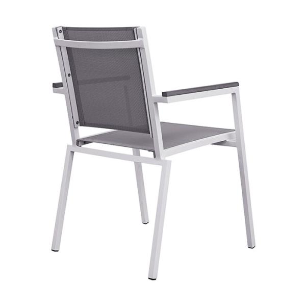 Buy cheap Garden Furniture Stacking Aluminum and Textilene Outdoor Dining Chair from wholesalers