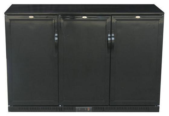 320L Upright Three Foaming Door Mini Bar Fridge , Solid Door Wine And Beverage
