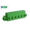 Buy cheap Pitch 7.62mm Pluggable Terminal Block Brass Green Female Parts With Flange from wholesalers