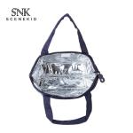 Aluminum Foil Lining Women Picnic Cooler Neoprene Lunch Bag