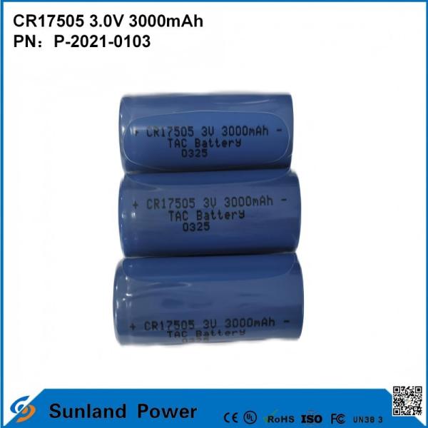 Buy cheap CR17505 3.0V 3000mAh For Smart Instruments Medical Equipment Transportation And Logistics Smart Furniture High-capacity Stable Discharge Performance from wholesalers