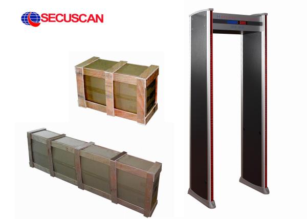 Buy cheap 6-12-18 zones economical High sensitivity walk through metal detector for entrance security check from wholesalers