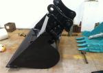 Steel Excavator Tilt Bucket 6-30T Excavator Spare Parts 1200 -2200mm Width