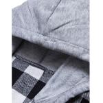 Latest design custom long sleeve 100%cotton flannel shirts casual men hooded