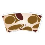 Printed PE Coated Paper Cup Fan 10gsm 12oz Biodegradable