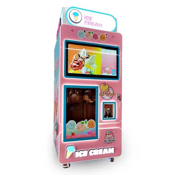 Buy cheap Automatic Soft Serve Ice Cream Vending Machine for 80-100g Cup Volume Commercial from wholesalers