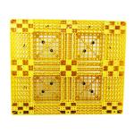 Light HDPE PP Injection Moulded Plastic Pallets 1500x1500mm Yellow