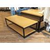 Buy cheap 2 Layer Retail Clothing Display Shelves Wood Nesting Table MDF + Oak Veneer from wholesalers