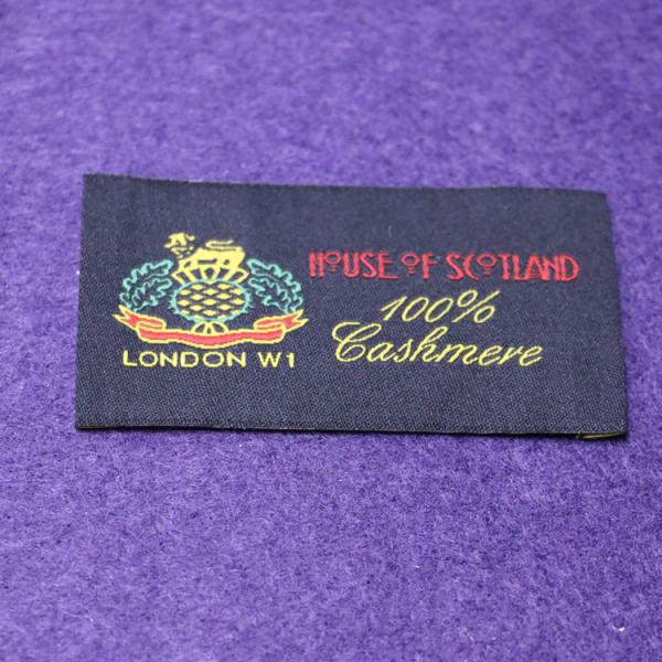 Buy cheap OEM Garment Luxury Custom Apparel Tags Black Polyester Square Sew In Name Labels from wholesalers