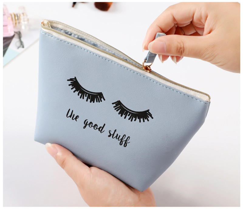 Water Resistant Cute Small Makeup Bag Nice Printing Cosmetic Bags Travelling