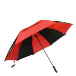 Strong Golf Type Vented Canopy Umbrella Compact 8 Ribs Rubber Coating Handle
