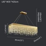 Modern oval crystal chandelier Crystal Light Kitchen Fixture Led Modern Home