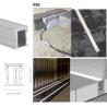 Buy cheap 6063 T5 Aluminum Profile Extrusion Channel 2.5m Length For Floor Lighting from wholesalers