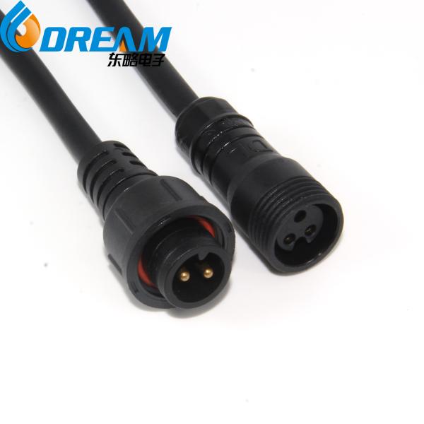 Buy cheap Waterproof Connector,2 Wire Electrical Connector With 18AGW 20CM Male Female Plug LED Connector from wholesalers