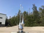 Street Decoration Modern Abstract Sculpture / Urban Sculpture Stainless Steel